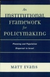 Enlarge image Cover: An Institutional Framework for Policymaking - Lexington Books
