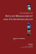 Cover: The Journal of Applied Management and Entrepreneurship Vol. 20 Issue 3: A Special Issue on Leadership - Greenleaf Publishing