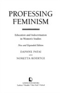 Cover: Professing Feminism - Lexington Books