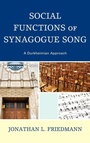 Cover: Social Functions of Synagogue Song - Lexington Books
