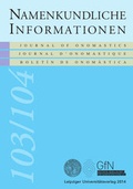 Cover: Namen und Geschichte in der Zeit der Einnamigkeit (ca. 400-1100) - Leipziger Uni-Vlg