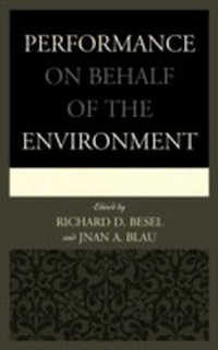 Enlarge image Cover: Performance on Behalf of the Environment - Lexington Books