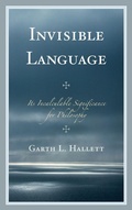 Cover: Invisible Language - Lexington Books