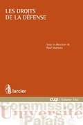 Abbildung von: Les droits de la défense - Éditions Larcier