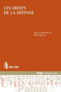 Abbildung von: Les droits de la défense - Éditions Larcier