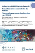 Cover: Collection of CEPANI arbitral awards / Recueil de sentences arbitrales du Cepani / Verzameling van arbitrale uitspraken van Cepani - Bruylant