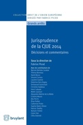 Cover: Jurisprudence de la CJUE 2014 - Bruylant