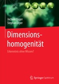 Cover: Dimensionshomogenit&auml;t - Springer Spektrum