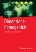 Cover: Dimensionshomogenit&auml;t - Springer Spektrum