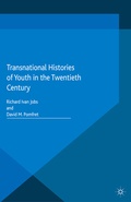 Cover: Transnational Histories of Youth in the Twentieth Century - Palgrave Macmillan