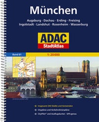 Abbildung von: ADAC StadtAtlas München mit Augsburg, Dachau, Erding, Freising, Ingolstadt - ADAC Reiseführer