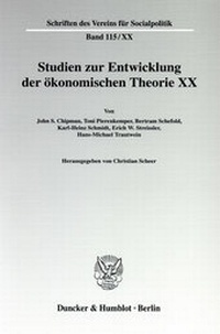 Abbildung von: Die Ältere Historische Schule: Wirtschaftstheoretische Beiträge und wirtschaftspolitische Vorstellungen - Duncker & Humblot