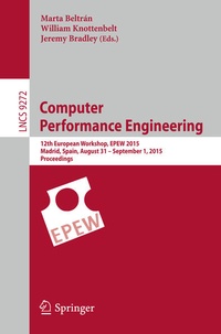 Enlarge image Cover: Computer Performance Engineering - Springer