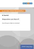 Cover: Buergerarbeit statt Hartz-IV - GBI-Genios Verlag