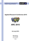 Cover: Applied Research Conference 2015 - Westarp BookOnDemand