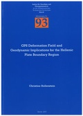 Cover: GPS Deformation Field and Geodynamic Implications for the Hellenic Plate Boundary Region - ETH Z&uuml;rich Inst. f. Geod&auml;sie u. Photogrammetrie