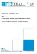 Cover: HVDC - Erzeugung, Messung und Anwendungen - Fachverlag NW in Carl Ed. Sch&uuml;nemann KG