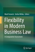 Cover: Flexibility in Modern Business Law - Springer
