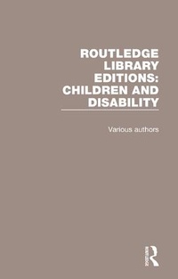 Abbildung von: Routledge Library Editions: Children and Disability - Routledge