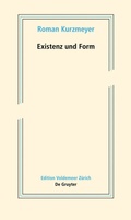 Cover: Existenz und Form - De Gruyter
