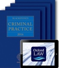 Bild: Blackstone's Criminal Practice 2016 (book, all supplements, and digital pack) - Oxford University Press