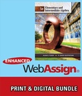 Cover: Bundle: Elementary and Intermediate Algebra, 5th + Webassign Printed Access Card for Tussy/Gustafson's Elementary and Intermediate Algebra, 5th Edition, Single-Term - Cengage Learning