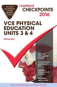 Abbildung von: Cambridge Checkpoints VCE Physical Education Units 3 and 4 2016 and Quiz Me More - Cambridge University Press