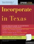 Cover: Incorporate in Texas - Sphinx Publishing