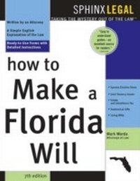 Enlarge image Cover: How to Make a Florida Will - Sphinx Publishing