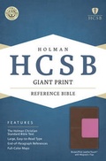 Cover: HCSB Giant Print Reference Bible, Pink/Brown - Broadman & Holman Publishers