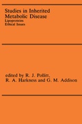 Cover: Studies in Inherited Metabolic Disease - Springer