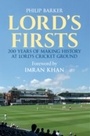 Cover: Lord's Firsts - Amberley Publishing