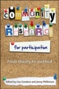 Cover: Community Research for Participation - Policy Press