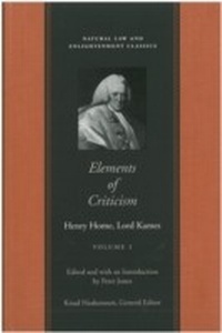 Enlarge image Cover: Elements of Criticism - Liberty Fund Inc.