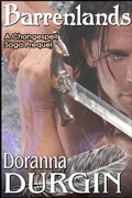 Cover: Barrenlands (The Changespell Saga, #4) - Blue Hound Visions