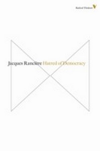 Enlarge image Cover: Hatred of Democracy - Verso Books