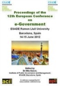 Cover: Proceedings of the 12th European Conference on eGovernment - Academic Conferences Publishing International