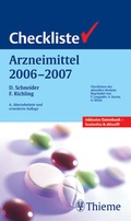 Cover: Checkliste Arzneimittel A-Z (incl. Online-Datenbank-Nutzung f&uuml;r 2 Jahre ab Registrierung) - Thieme