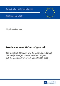 Abbildung von: «Freifahrtschein» für Vermögende? - Peter Lang Verlag