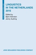 Cover: Linguistics in the Netherlands 2015 - John Benjamins Publishing Co