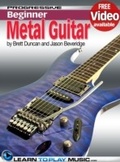 Cover: Metal Guitar Lessons for Beginners - LearnToPlayMusic.com