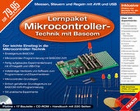 Enlarge image Cover: Lernpaket Mikrocontroller-Technik mit Bascom - FRANZIS GmbH