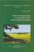 Cover: Namen und Abgrenzungen von Landschaften in der Bundesrepublik Deutschland - Deutsche Akademie f&uuml;r Landeskunde