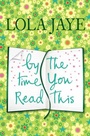Cover: By the Time You Read This - HarperCollins
