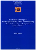 Cover: Zum Einfluss inhomogener Brechungsindexfelder auf die Verschwenkung offener Polygonz&uuml;ge am Beispiel des Tunnelvortriebs - ETH Z&uuml;rich Inst. f. Geod&auml;sie u. Photogrammetrie