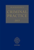 Bild: Blackstone's Criminal Practice 2015 - Oxford University Press