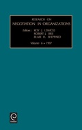 Cover: Research on Negotiation in Organizations - JAI Press Inc.