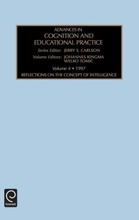 Enlarge image Cover: Reflections on the Concept of Intelligence - JAI Press Inc.