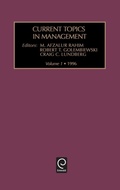 Cover: Current topics in management - JAI Press Inc.