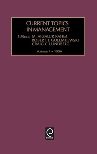 Enlarge image Cover: Current topics in management - JAI Press Inc.